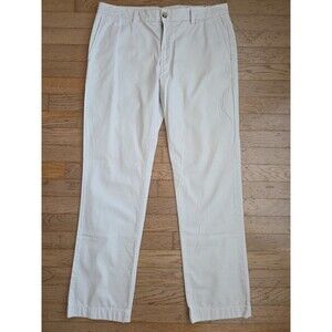 Vineyard Vines Slim Fit Breaker Chino Pants 34x32 Beige Ivory